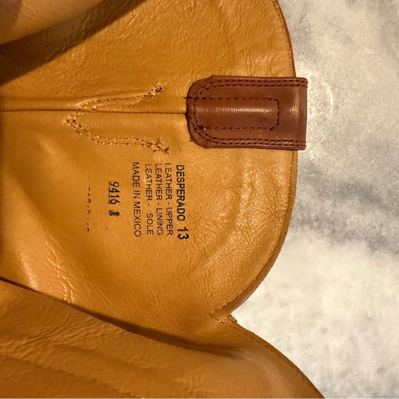 Freebird Men's Tan Ostrich Leather Western Boots-Size 13 - Picture 6 of 7